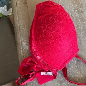 Victoria's Secret Red Lace Bra